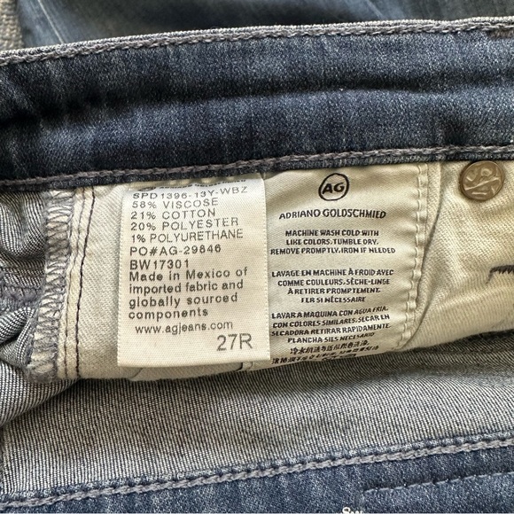 AG The Farrah Skinny Ankle in 13 Years Flowing 27 - Picture 7 of 7